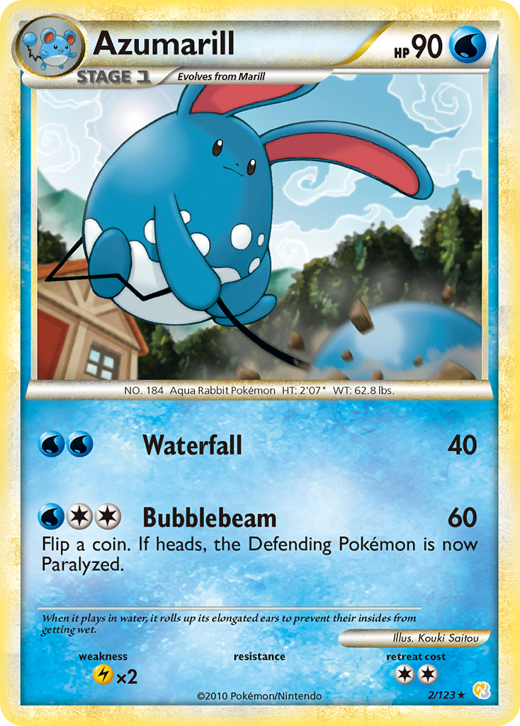 Azumarill (2/123) [HeartGold & SoulSilver: Base Set] | Card Merchant Takapuna