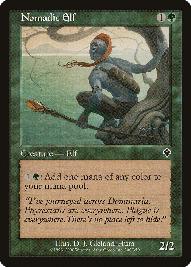 Nomadic Elf [Invasion] | Card Merchant Takapuna