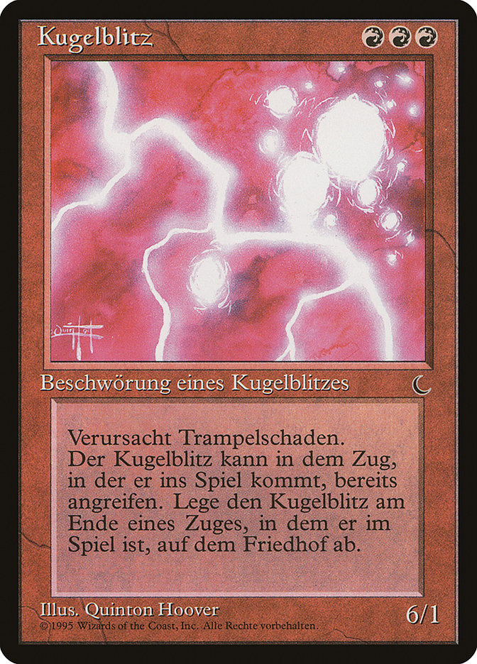Ball Lightning (German) - "Kugelblitz" [Renaissance] | Card Merchant Takapuna