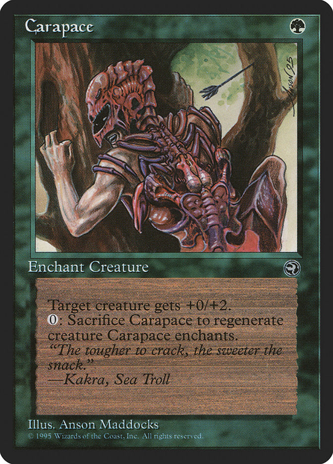 Carapace (Kakra Flavor Text) [Homelands] | Card Merchant Takapuna