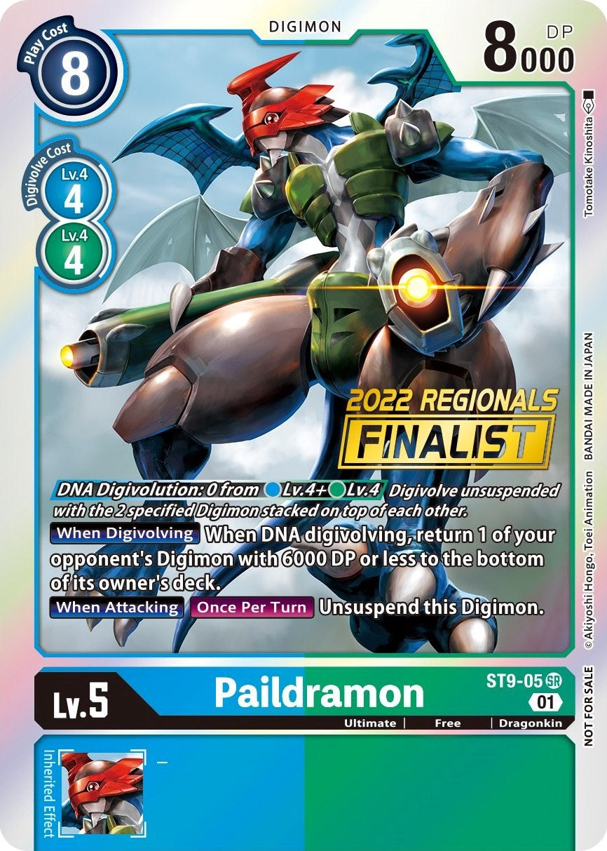 Paildramon [ST9-05] (2022 Championship Offline Regional) (Online Finalist) [Starter Deck: Ultimate Ancient Dragon Promos] | Card Merchant Takapuna