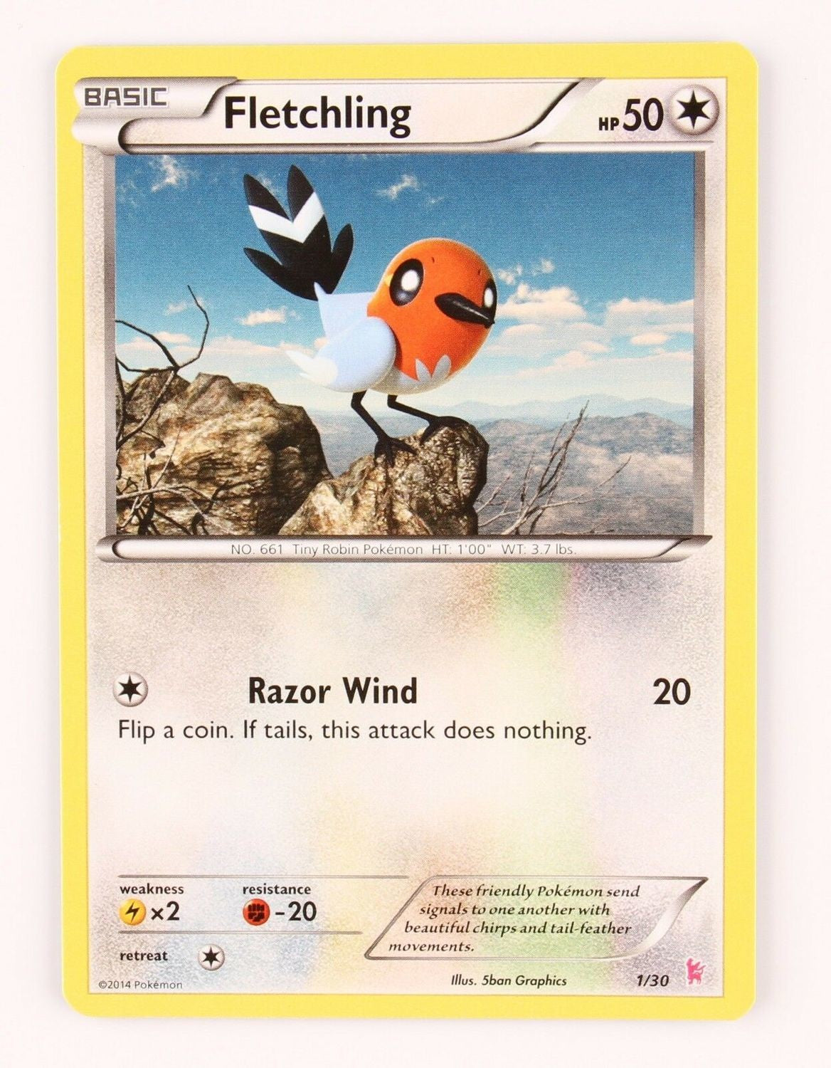 Fletchling (1/30) [XY: Trainer Kit - Sylveon] | Card Merchant Takapuna