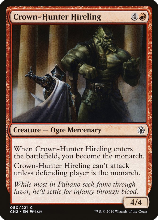 Crown-Hunter Hireling [Conspiracy: Take the Crown] | Card Merchant Takapuna