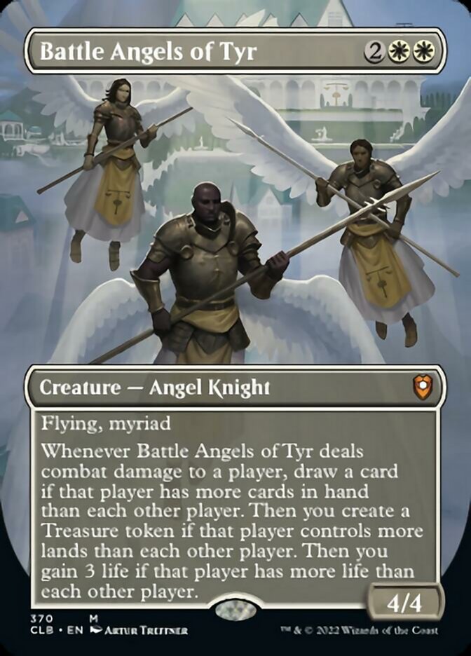 Battle Angels of Tyr (Borderless Alternate Art) [Commander Legends: Battle for Baldur's Gate] | Card Merchant Takapuna