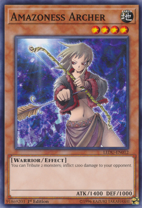 Amazoness Archer [LEDU-EN012] Common | Card Merchant Takapuna