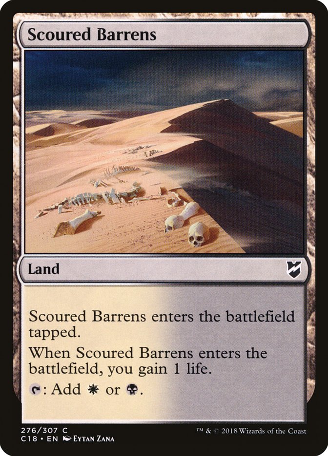 Scoured Barrens [Commander 2018] | Card Merchant Takapuna