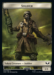 Soldier (004) // Vanguard Suppressor Double-Sided Token (Surge Foil) [Warhammer 40,000 Tokens] | Card Merchant Takapuna