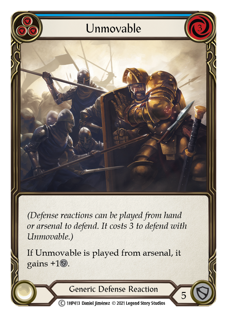 Unmovable (Blue) [1HP413] (History Pack 1) | Card Merchant Takapuna