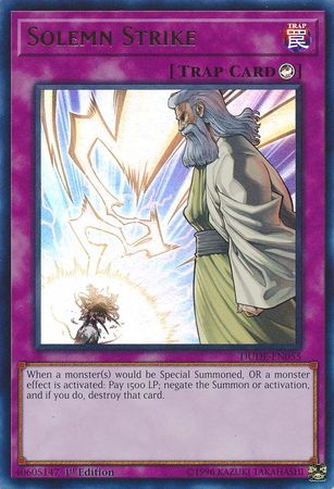 Solemn Strike [DUDE-EN055] Ultra Rare | Card Merchant Takapuna