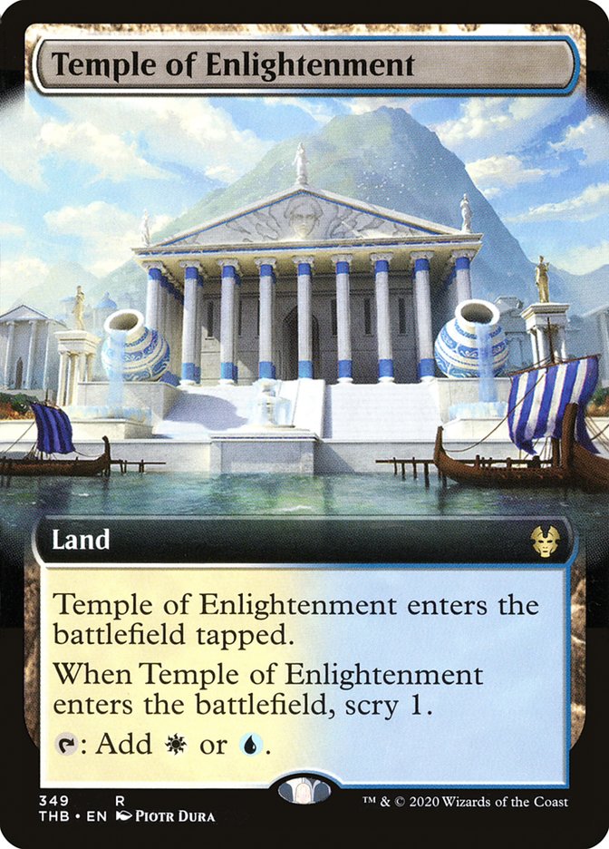 Temple of Enlightenment (Extended Art) [Theros Beyond Death] | Card Merchant Takapuna