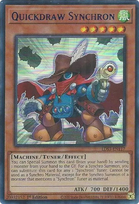 Quickdraw Synchron (Blue) [LDS3-EN117] Ultra Rare | Card Merchant Takapuna