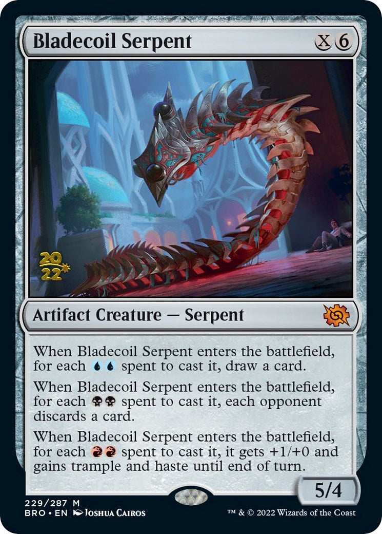 Bladecoil Serpent [The Brothers' War Prerelease Promos] | Card Merchant Takapuna