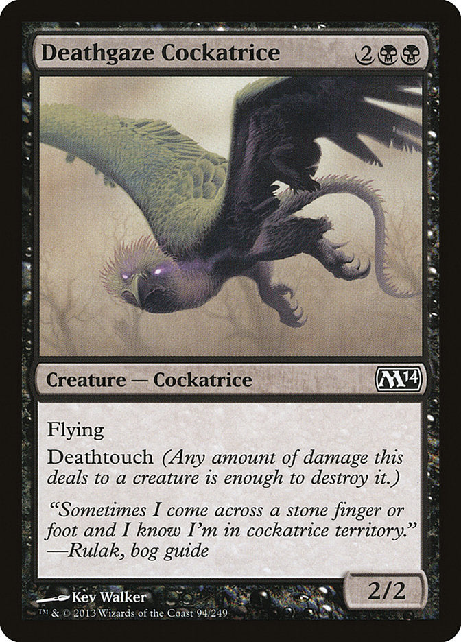 Deathgaze Cockatrice [Magic 2014] | Card Merchant Takapuna