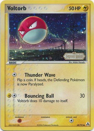 Voltorb (68/92) (Stamped) [EX: Legend Maker] | Card Merchant Takapuna