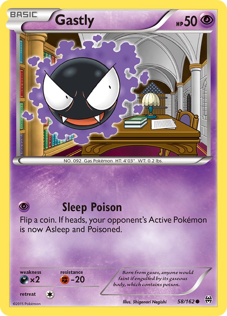 Gastly (58/162) [XY: BREAKthrough] | Card Merchant Takapuna