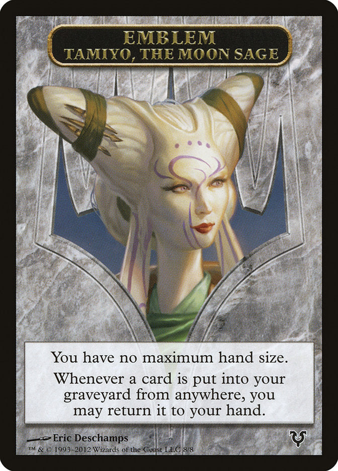 Tamiyo, the Moon Sage Emblem [Avacyn Restored Tokens] | Card Merchant Takapuna