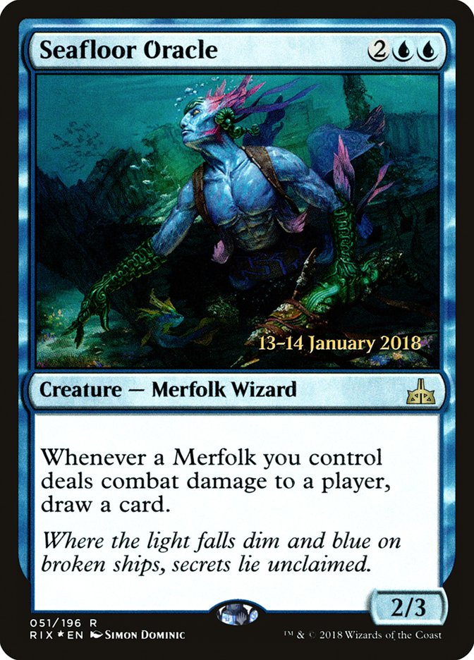 Seafloor Oracle [Rivals of Ixalan Prerelease Promos] | Card Merchant Takapuna