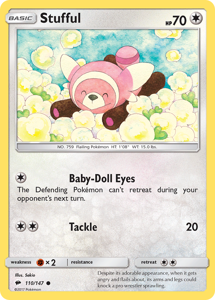 Stufful (110/147) [Sun & Moon: Burning Shadows] | Card Merchant Takapuna