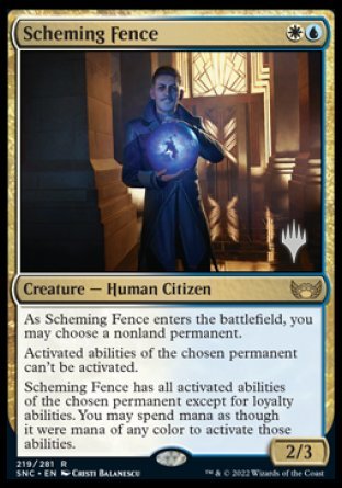 Scheming Fence (Promo Pack) [Streets of New Capenna Promos] | Card Merchant Takapuna