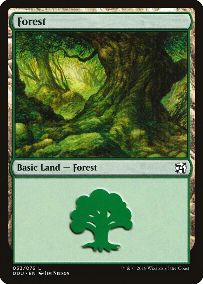 Forest (33) [Duel Decks: Elves vs. Inventors] | Card Merchant Takapuna