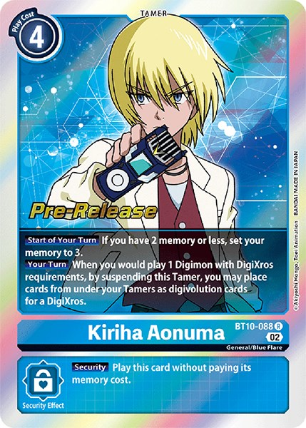 Kiriha Aonuma [BT10-088] [Xros Encounter Pre-Release Cards] | Card Merchant Takapuna