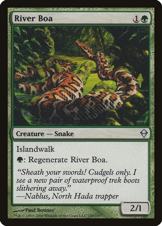 River Boa [Zendikar] | Card Merchant Takapuna