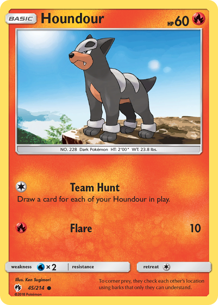 Houndour (45/214) [Sun & Moon: Lost Thunder] | Card Merchant Takapuna