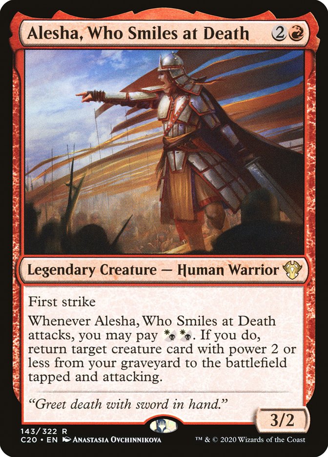 Alesha, Who Smiles at Death [Commander 2020] | Card Merchant Takapuna