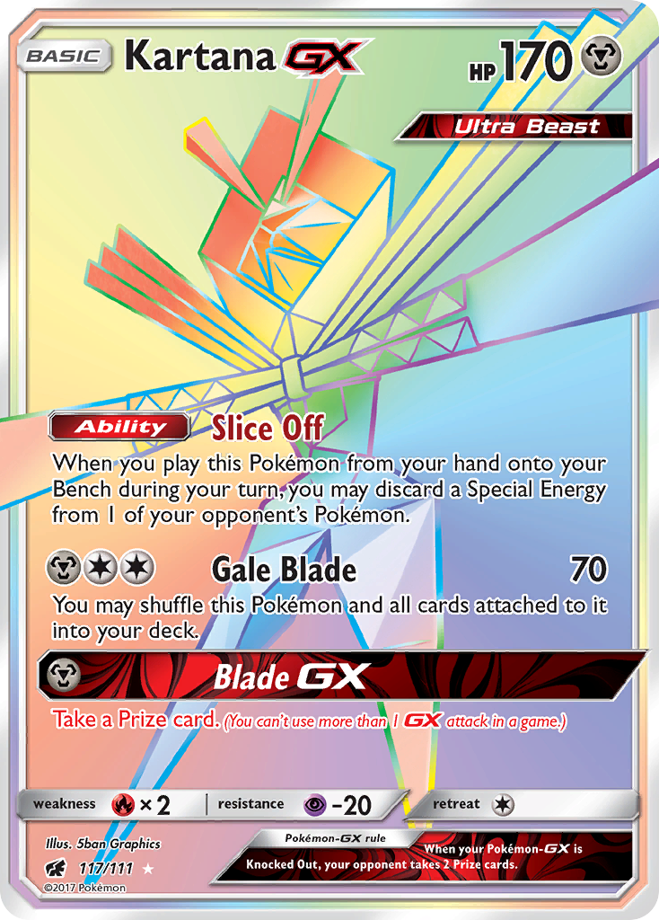 Kartana GX (117/111) [Sun & Moon: Crimson Invasion] | Card Merchant Takapuna