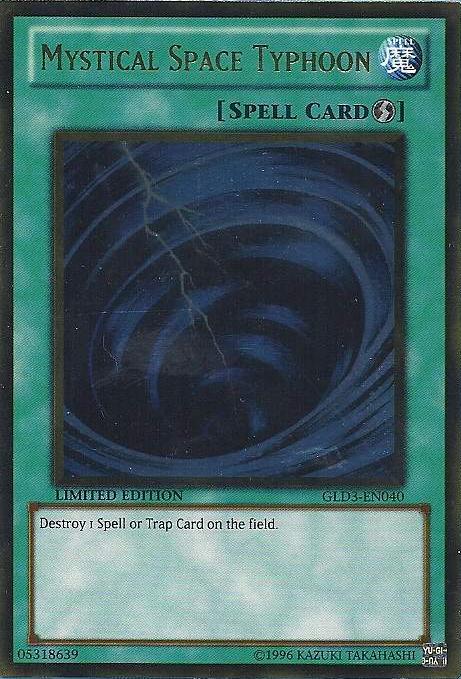 Mystical Space Typhoon [GLD3-EN040] Gold Rare | Card Merchant Takapuna