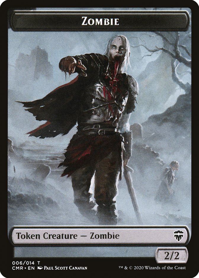 Soldier // Zombie Double-Sided Token [Commander Legends Tokens] | Card Merchant Takapuna