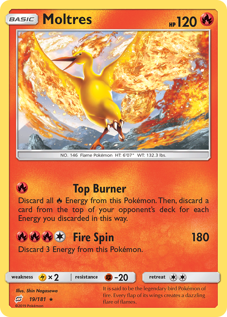 Moltres (19/181) [Sun & Moon: Team Up] | Card Merchant Takapuna