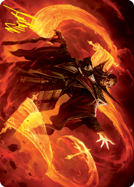 Plargg, Dean of Chaos Art Card (Gold-Stamped Signature) [Strixhaven: School of Mages Art Series] | Card Merchant Takapuna