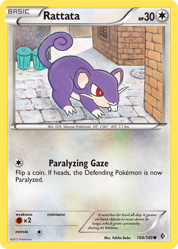 Rattata (104/149) [Black & White: Boundaries Crossed] | Card Merchant Takapuna