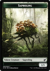 Saproling // Morph Double-Sided Token [Commander 2019 Tokens] | Card Merchant Takapuna