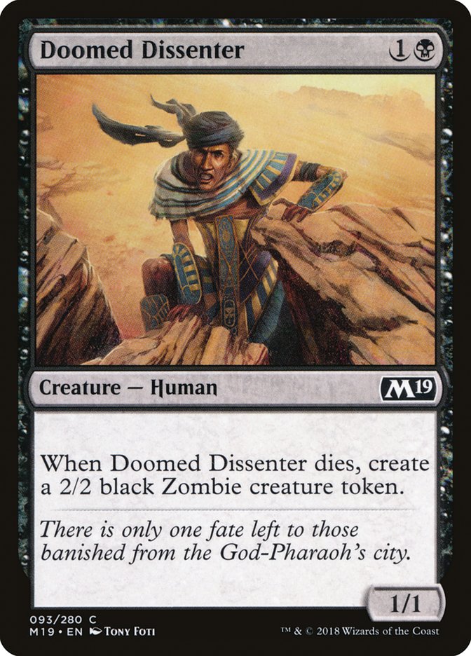 Doomed Dissenter [Core Set 2019] | Card Merchant Takapuna