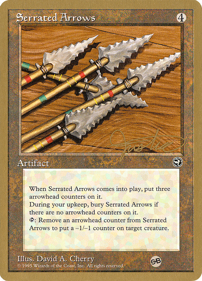 Serrated Arrows (Mark Justice) (SB) [Pro Tour Collector Set] | Card Merchant Takapuna