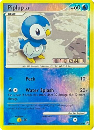 Piplup (93/130) (Diamond and Pearl) [Burger King Promos: 2008 Collection] | Card Merchant Takapuna