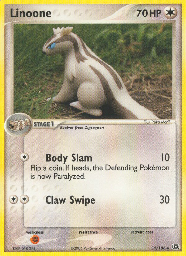 Linoone (34/106) [EX: Emerald] | Card Merchant Takapuna