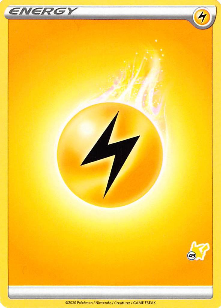 Lightning Energy (Pikachu Stamp #43) [Battle Academy 2022] | Card Merchant Takapuna