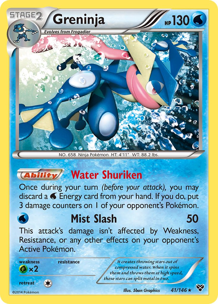 Greninja (41/146) (Cosmos Holo) (Blister Exclusive) [XY: Base Set] | Card Merchant Takapuna