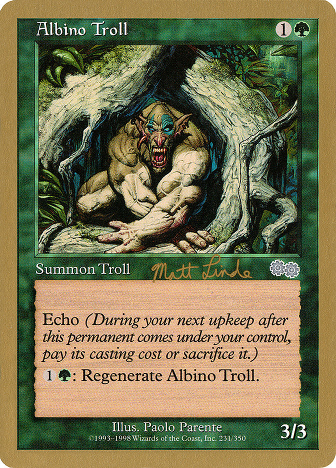 Albino Troll (Matt Linde) [World Championship Decks 1999] | Card Merchant Takapuna