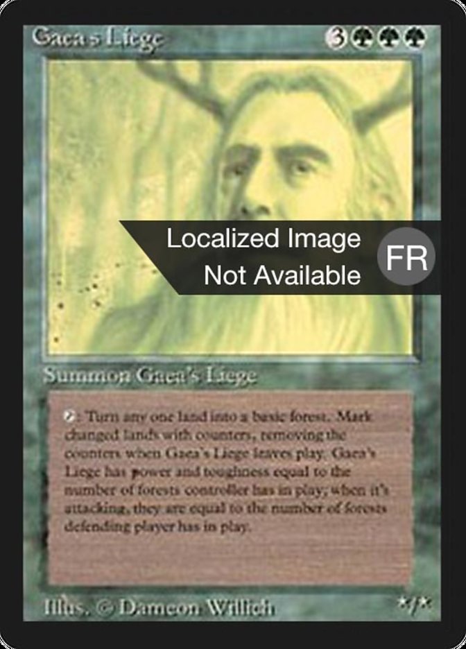 Gaea's Liege [Foreign Black Border] | Card Merchant Takapuna