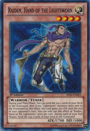 Raiden, Hand of the Lightsworn [SDLI-EN003] Super Rare | Card Merchant Takapuna