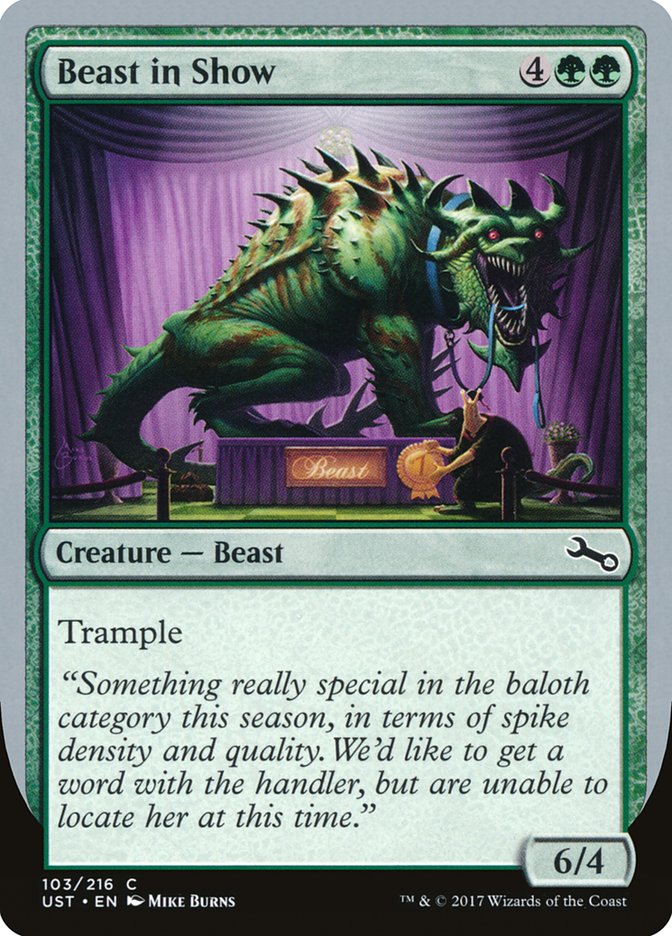 Beast in Show ("Something really special...") [Unstable] | Card Merchant Takapuna