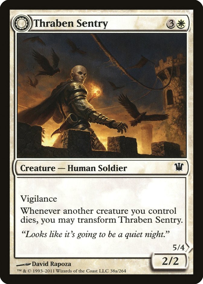 Thraben Sentry // Thraben Militia [Innistrad] | Card Merchant Takapuna