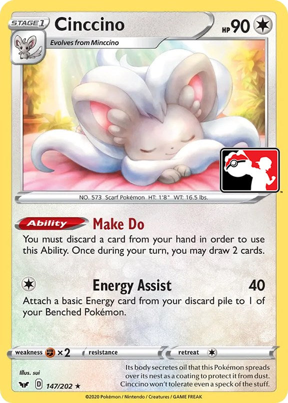 Cinccino (147/202) [Prize Pack Series One] | Card Merchant Takapuna