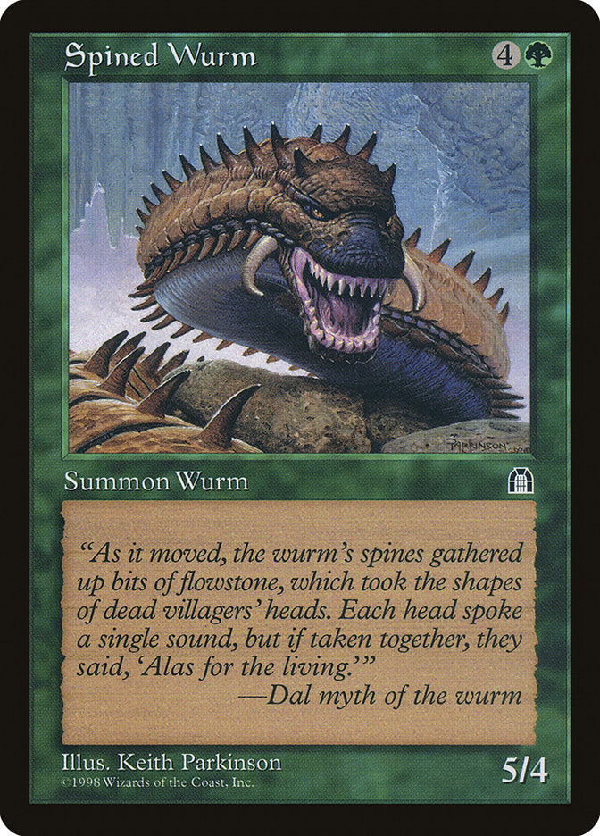 Spined Wurm [Stronghold] | Card Merchant Takapuna