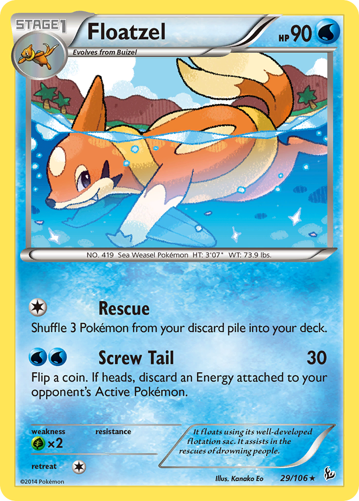 Floatzel (29/106) [XY: Flashfire] | Card Merchant Takapuna