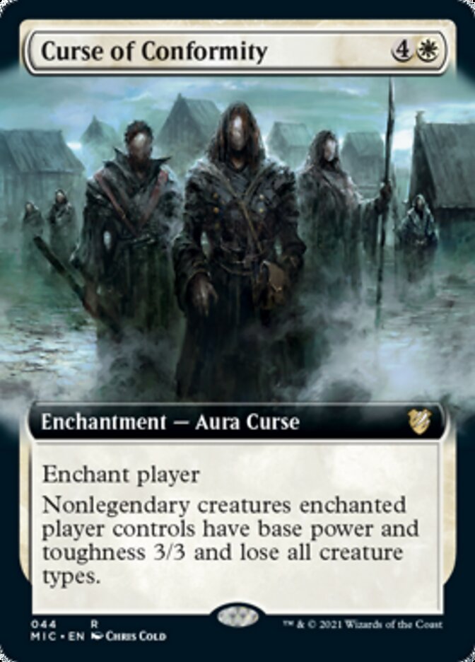 Curse of Conformity (Extended Art) [Innistrad: Midnight Hunt Commander] | Card Merchant Takapuna